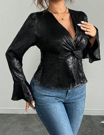 Bluza SHEIN CURVE, negru