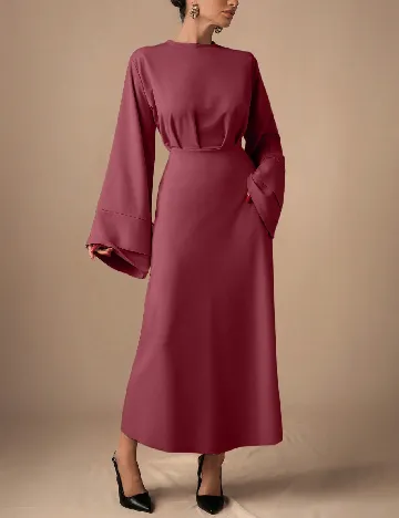 Rochie lunga SHEIN, roz pudra inchis