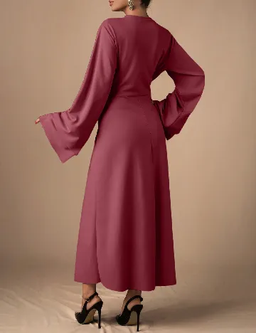 Rochie lunga SHEIN, roz pudra inchis