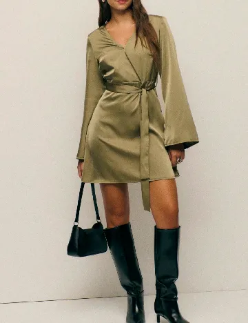 Rochie scurta SHEIN, verde