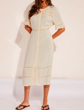 Rochie medie SHEIN, crem