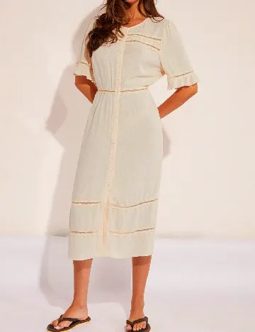 Rochie medie SHEIN, crem