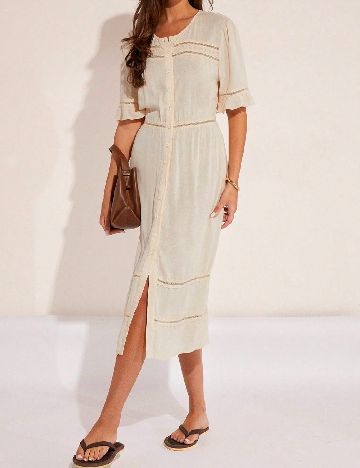 Rochie medie SHEIN, crem