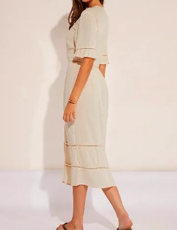 Rochie medie SHEIN, crem