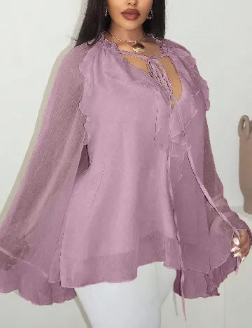 Bluza SHEIN CURVE, mov