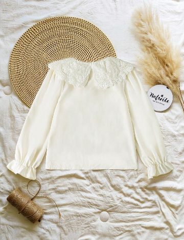 Camasa Shein Kids, ecru