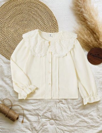 Camasa Shein Kids, ecru