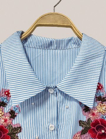 Camasa SHEIN CURVE, albastru