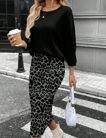 Compleu SHEIN, negru/gri