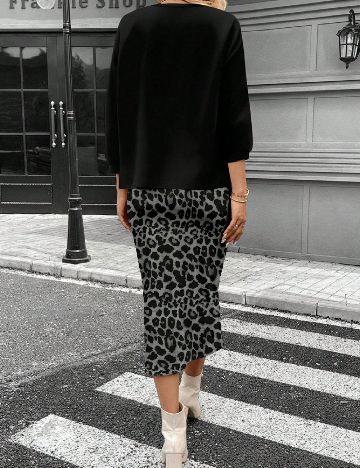 Compleu SHEIN, negru/gri