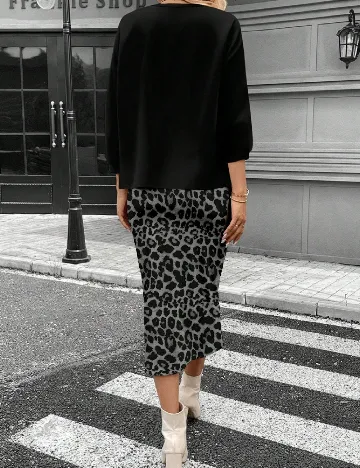 Compleu SHEIN, negru/gri