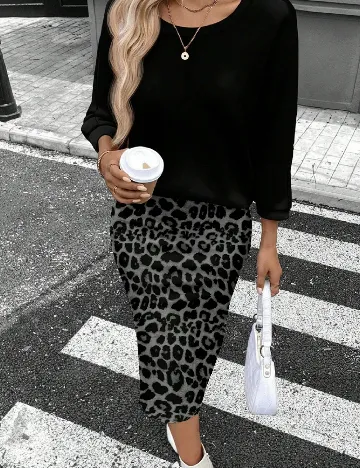 Compleu SHEIN, negru/gri