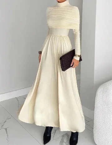 Rochie lunga SHEIN, crem