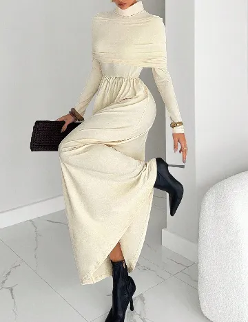 Rochie lunga SHEIN, crem