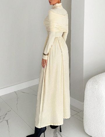 Rochie lunga SHEIN, crem