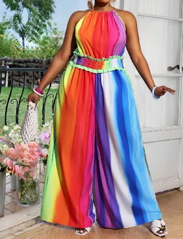 Salopeta SHEIN CURVE, mix culori