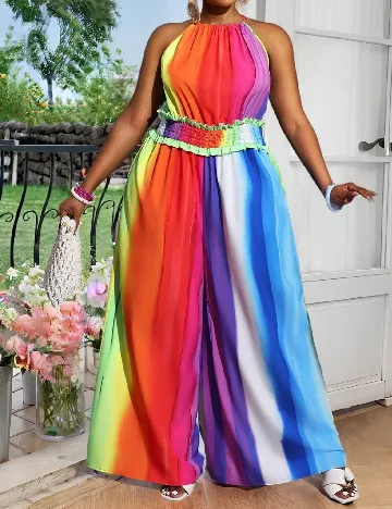 Salopeta SHEIN CURVE, mix culori