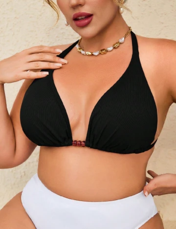 Sutien de baie SHEIN CURVE, negru