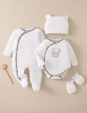 Set body 2 bucati Shein Kids, alb