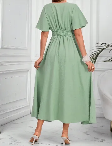 Rochie medie SHEIN Maternity, verde