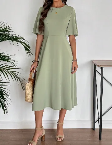 Rochie medie Emery Rose, verde