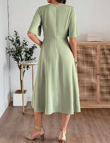 Rochie medie Emery Rose, verde