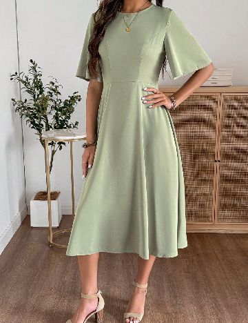 Rochie medie Emery Rose, verde