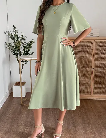 Rochie medie Emery Rose, verde