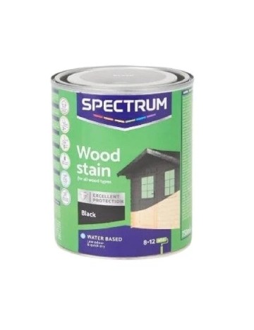 Vopsea pentru lemn SPECTRUM, negru