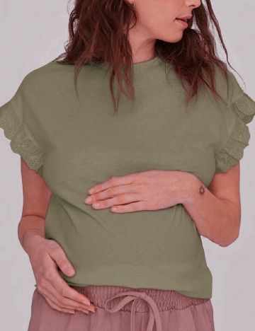 Tricou Only Maternity, verde