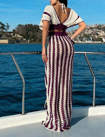 Compleu SHEIN, crem/mov