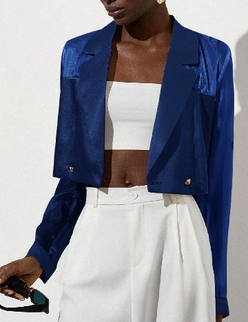 Sacou SHEIN, albastru