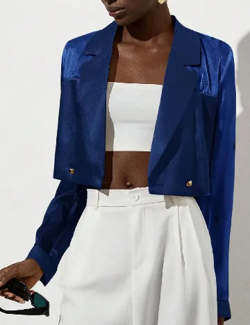 Sacou SHEIN, albastru