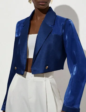 Sacou SHEIN, albastru