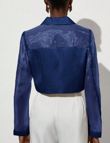 Sacou SHEIN, albastru