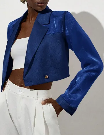 Sacou SHEIN, albastru