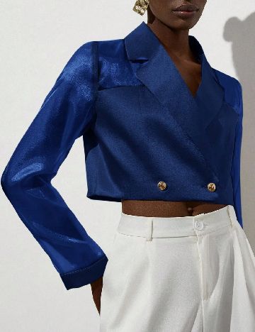 Sacou SHEIN, albastru