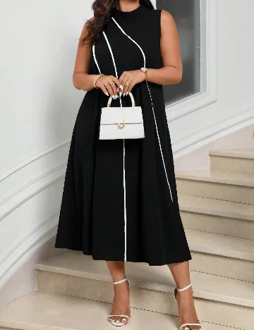 Rochie medie SHEIN CURVE, negru