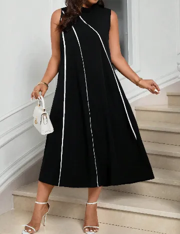 Rochie medie SHEIN CURVE, negru