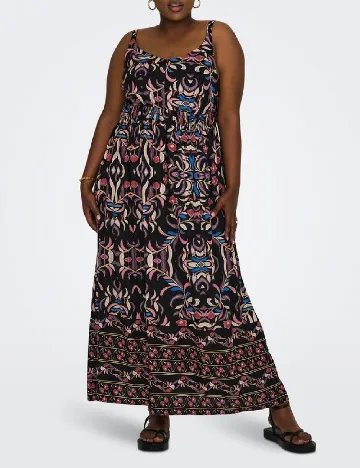 Rochie lunga Only Carmakoma, mix culori