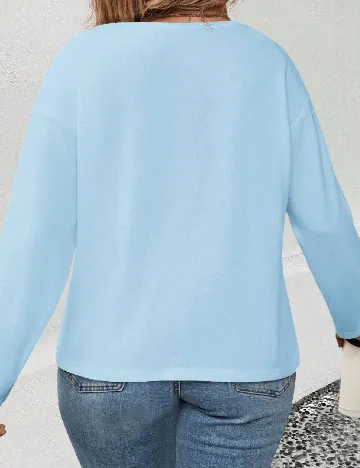 Bluza SHEIN CURVE, albastru