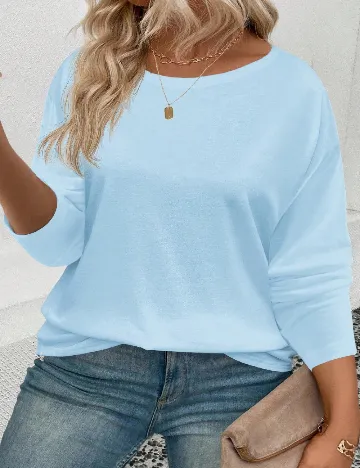 Bluza SHEIN CURVE, albastru