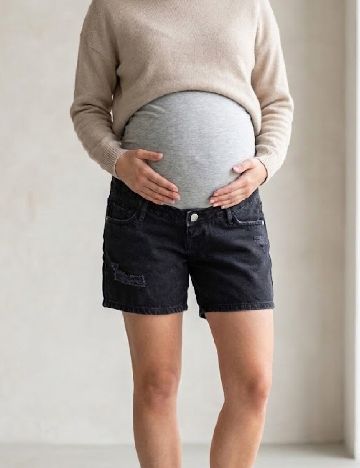 Pantaloni scurti Only Maternity, negru