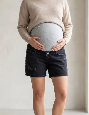 Pantaloni scurti Only Maternity, negru