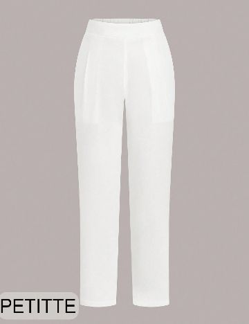 Pantaloni SHEIN CURVE, alb