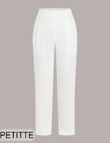 Pantaloni SHEIN CURVE, alb