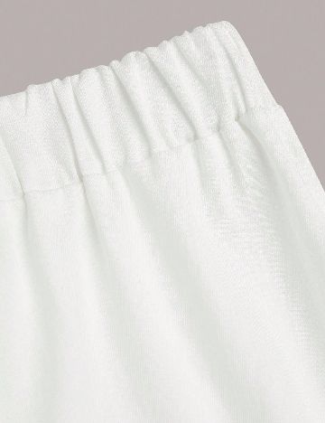 Pantaloni SHEIN CURVE, alb