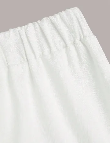 Pantaloni SHEIN CURVE, alb