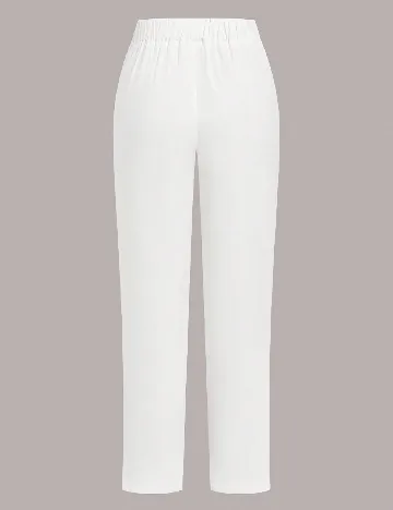 Pantaloni SHEIN CURVE, alb