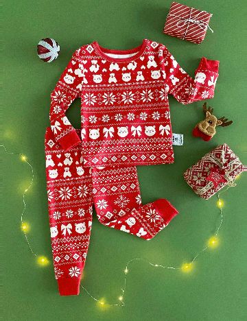 Pijama Shein Kids, rosu